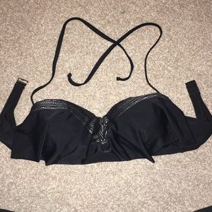 Black bathing suit top